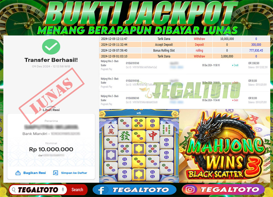 Bukti Jackpot